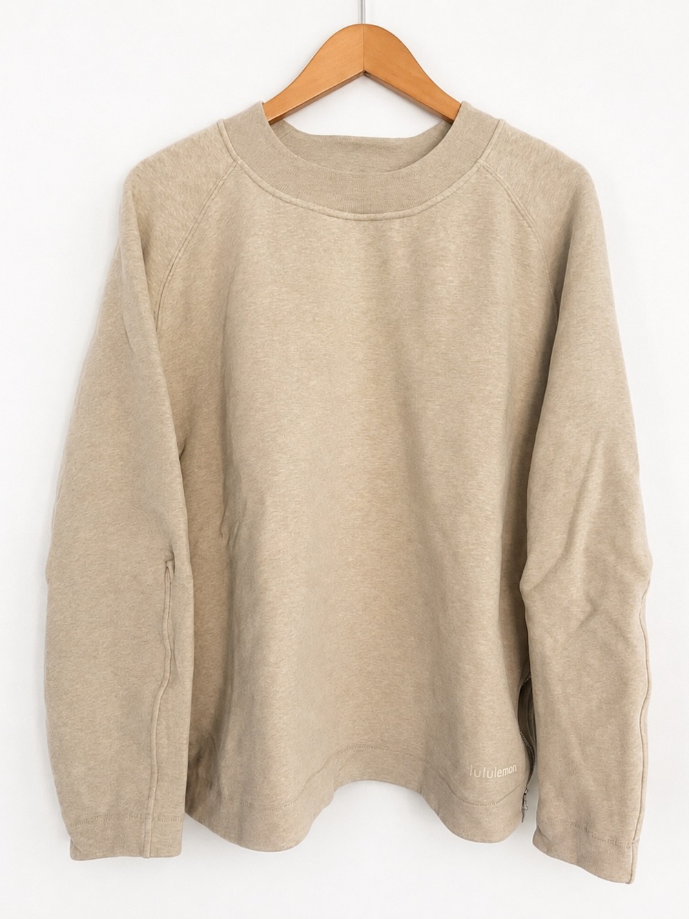 lululemon Loungeful Relaxed-Fit Crewneck Sweatshirt Heathered Nutmeg Size Large